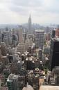 The Empire State Building and New York From Rockafeller Center - 70 Stories Up